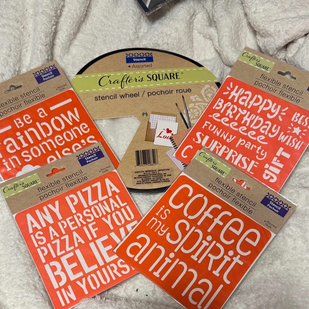 Crafter's Square Stencil Set in Orange‎